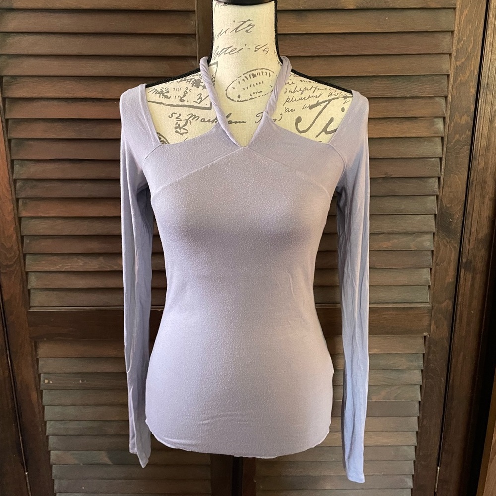 Armani Exchange Lavender Top Off Sholder